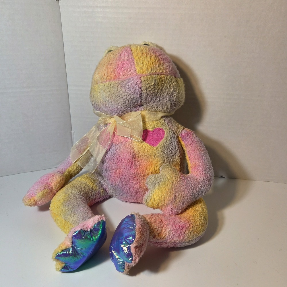 Commonwealth Tie Die Frog Plush Stuffed Animal 2001